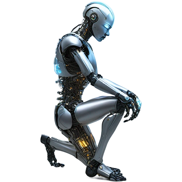 Cyborg surrender emoji