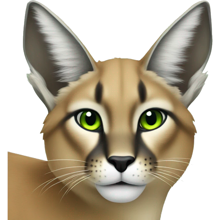 green caracal emoji