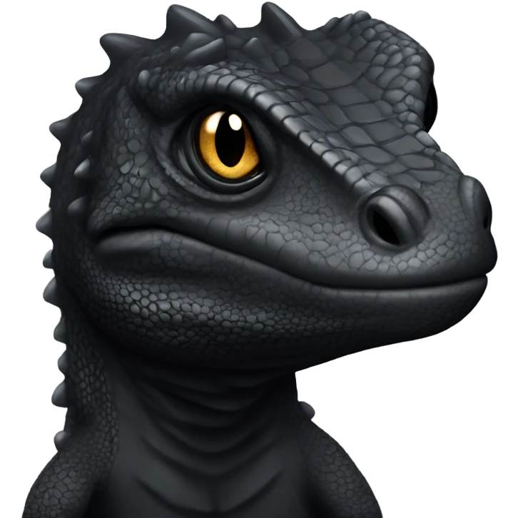 All Black Lizard  emoji