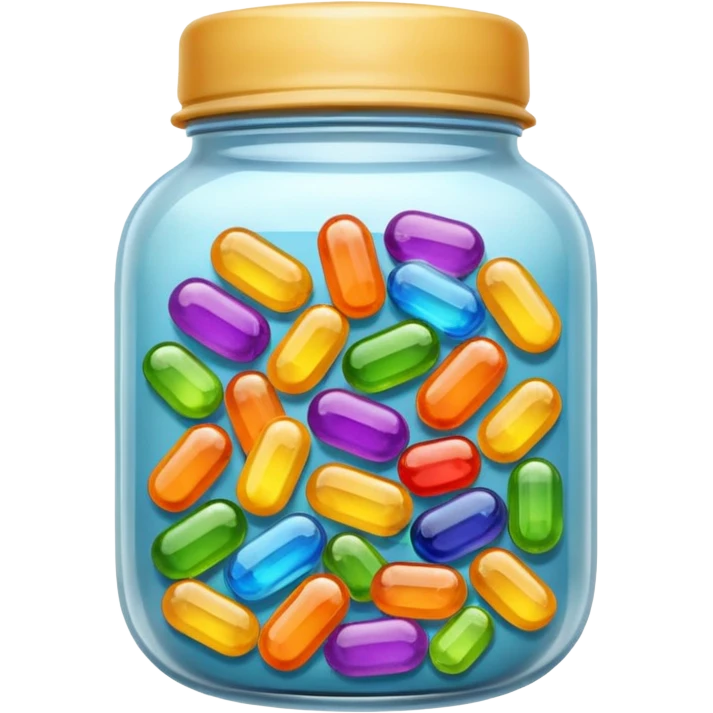 emoji de un frasco con vitaminas emoji