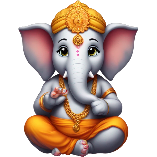 Ganpati bappa CUTE emoji