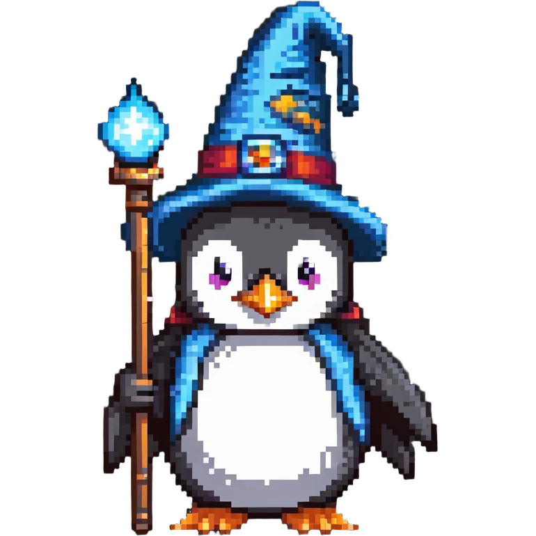 penguin wizard emoji