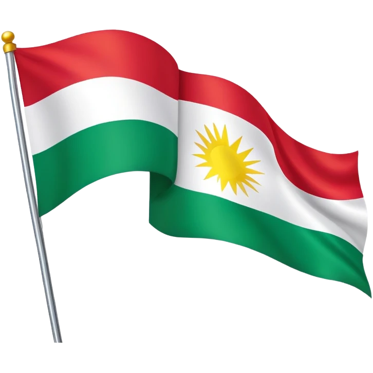 kurdistanflagge emoji