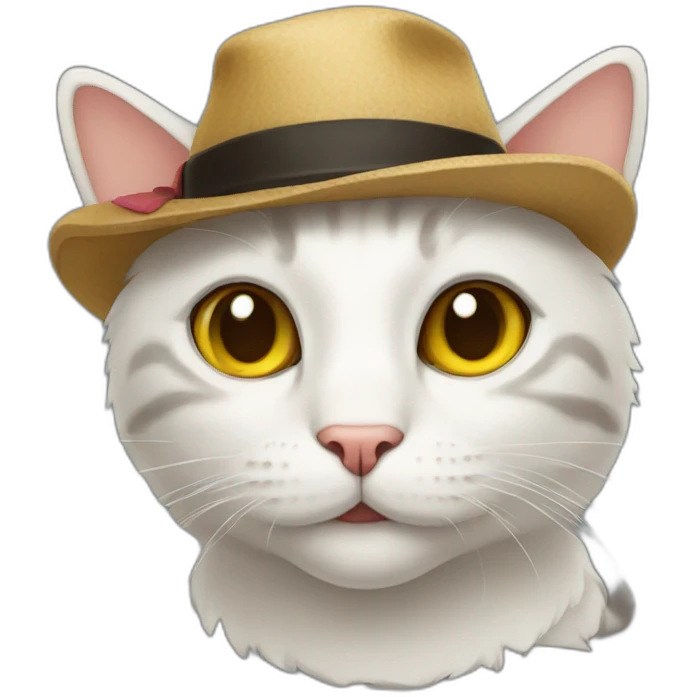 cat with a hat emoji