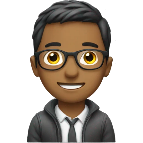 boy in car with glasses emoji
