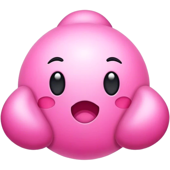 Pink A emoji