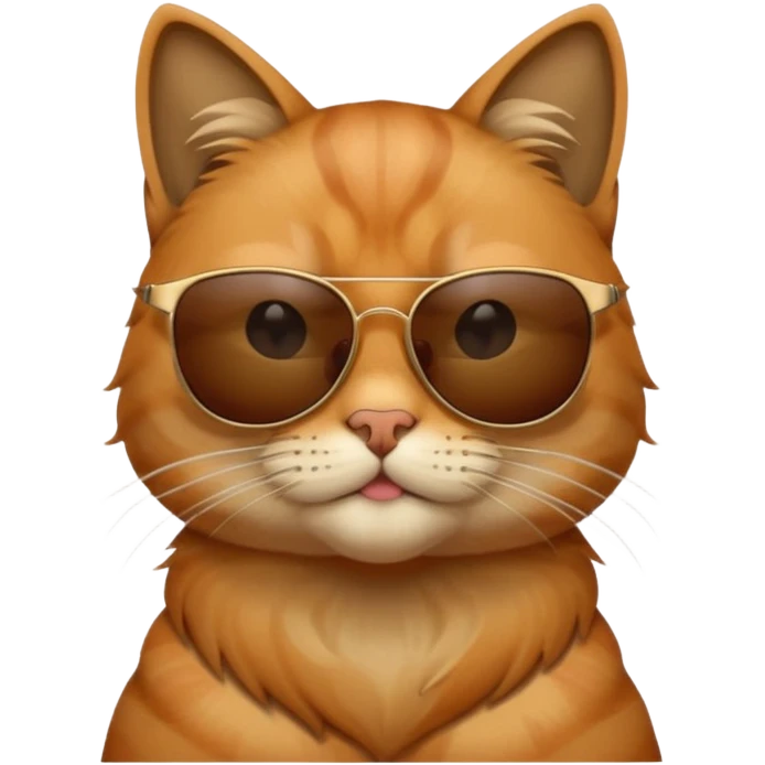 Cat wearing sunglasses emoji