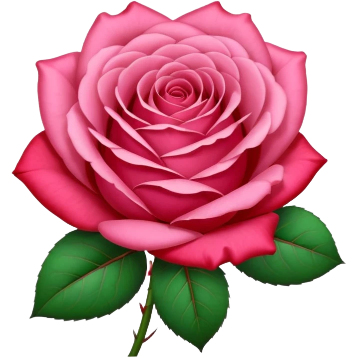 One pink🌹 and one red flower 🌹 on with red band  emoji