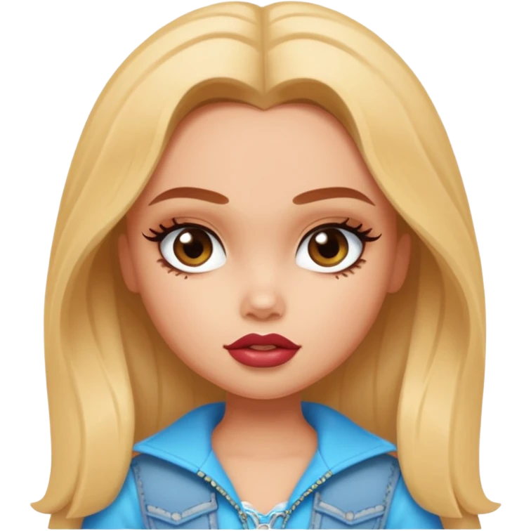 pretty bratz baddie, looking like georgia miller from ginny and georgia emoji
