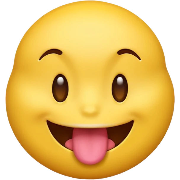 smirking emoji with tongue out emoji