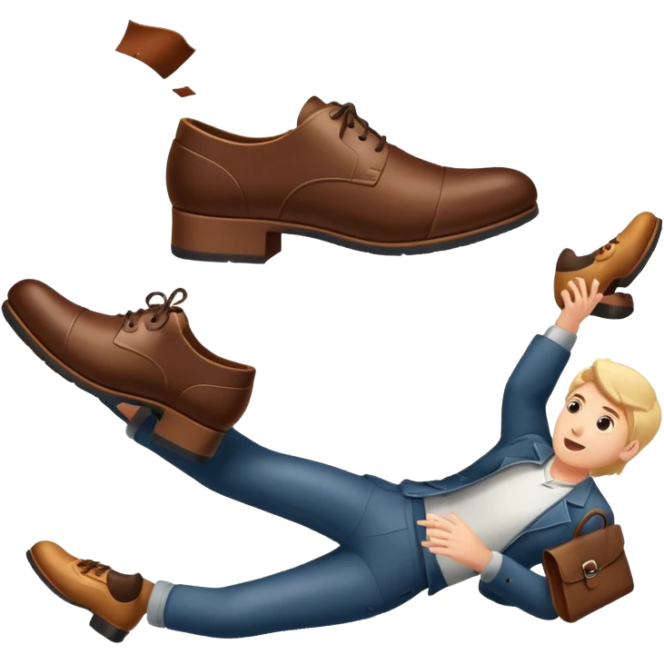 Throwing shoe at someone  emoji