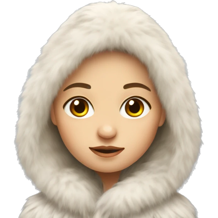 Slavic Girl with fur emoji