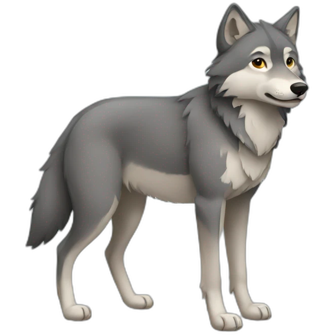 pregnant wolf emoji
