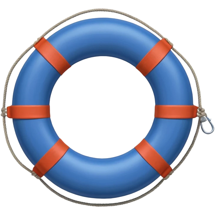 blue lifebuoy emoji