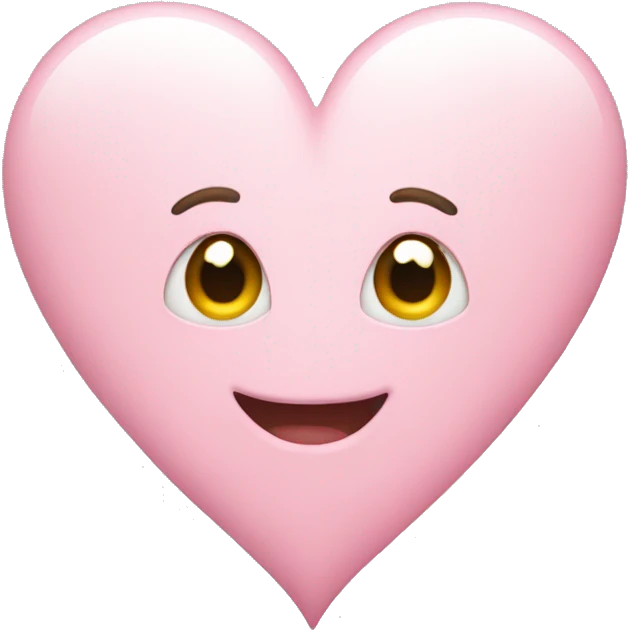 Light pink heart  emoji