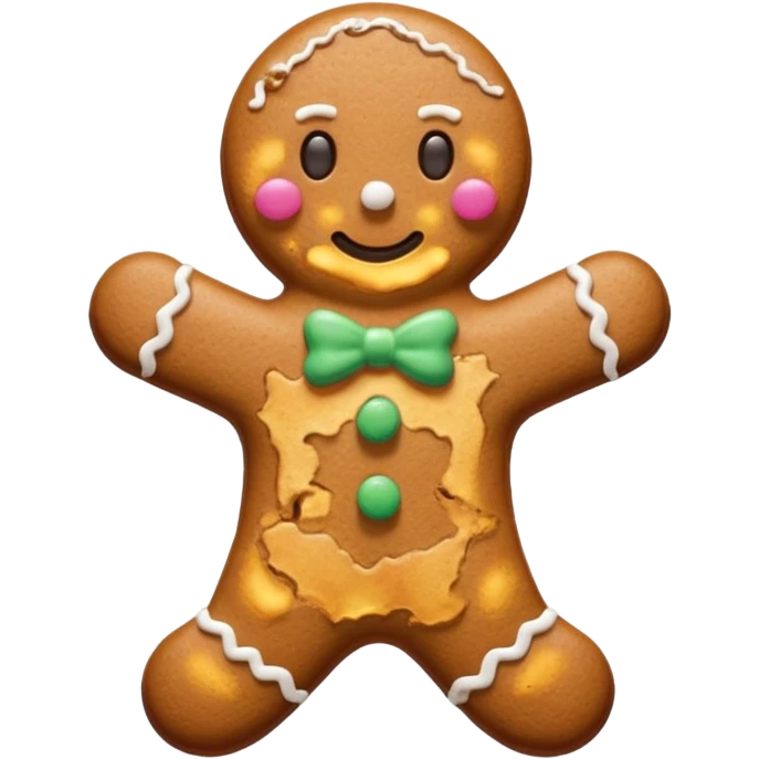 cookie man shape emoji