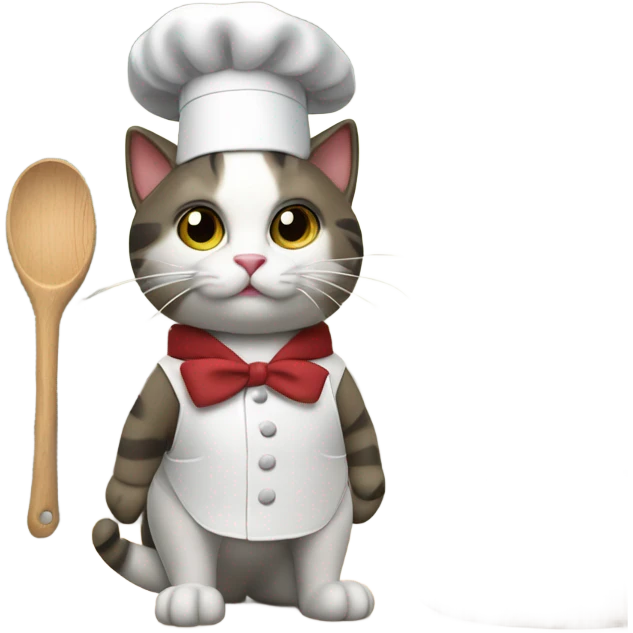 Cat chef emoji