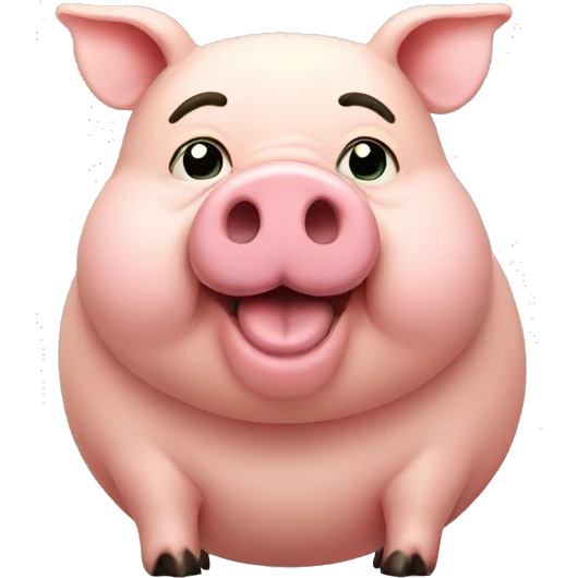 Fat pig  emoji
