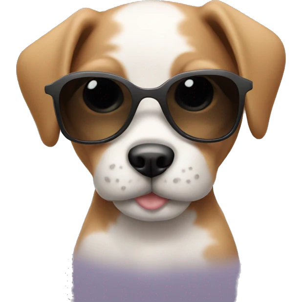Puppies wearing sunglasses  emoji