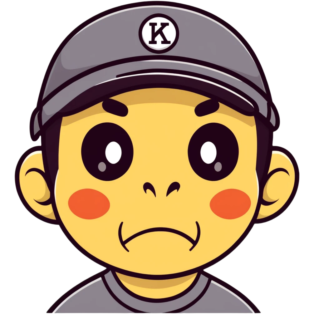 boy ape face with baseball cap emoji