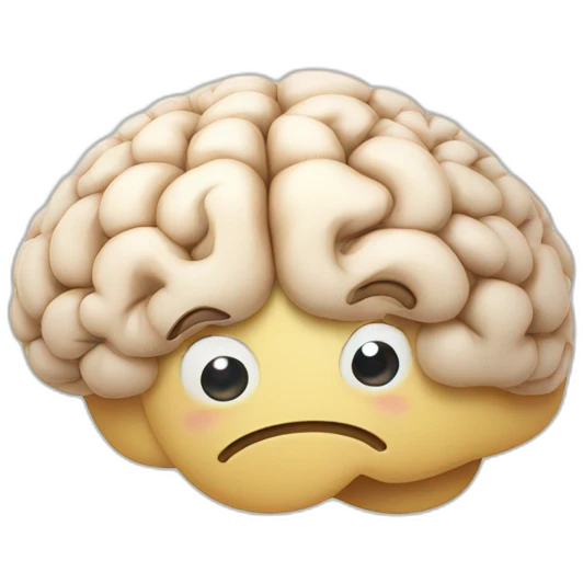 happy brain forgetting stuff emoji