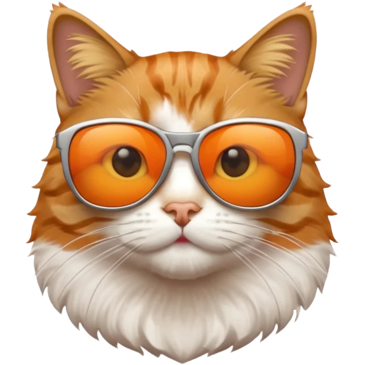 Cat wearing sunglasses emoji