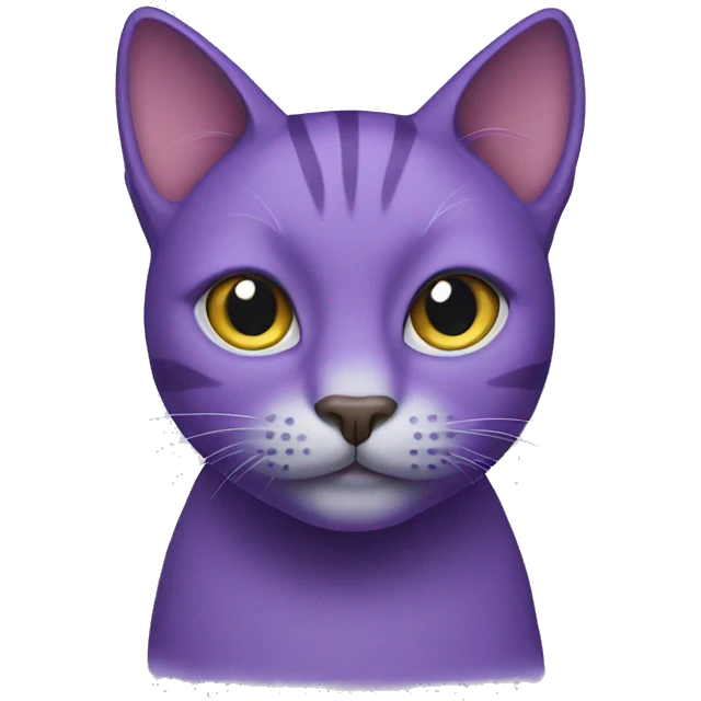 Purple cat emoji