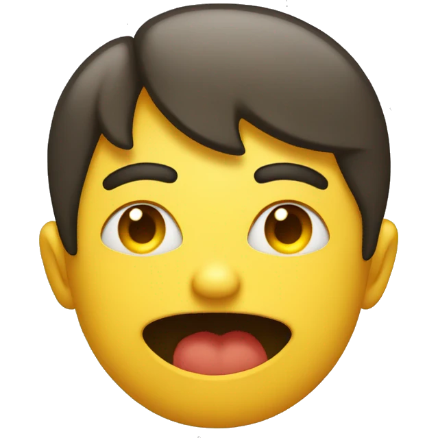 generic yellow emoji biting lip with eyes rolling  emoji