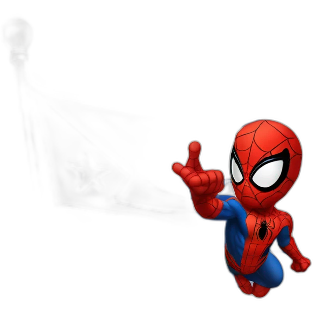 Spider-Man with flag Israël emoji
