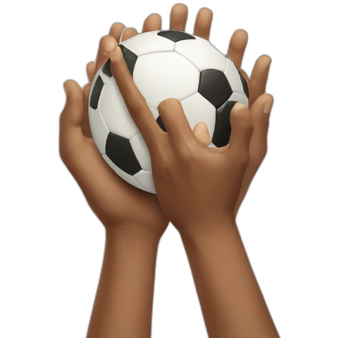 hands catching a ball emoji