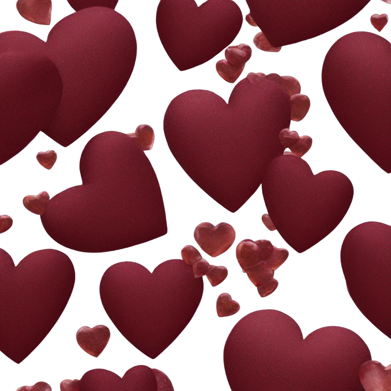 Heart - “Luxury burgundy heart with a subtle shimmer. emoji