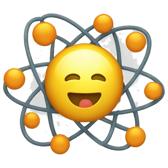 happy nuclear atom emoji