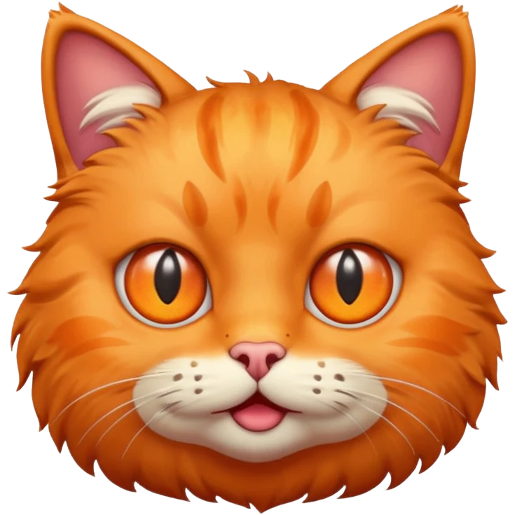 cat emoji with three eyes, surprised look emoji