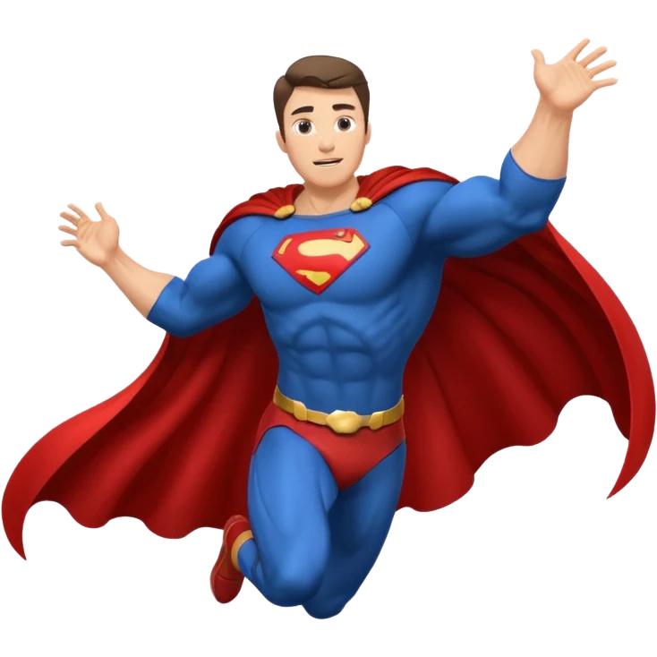 guy flying without powers emoji