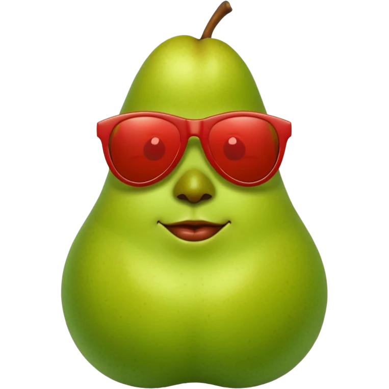 pear in a sports car emoji