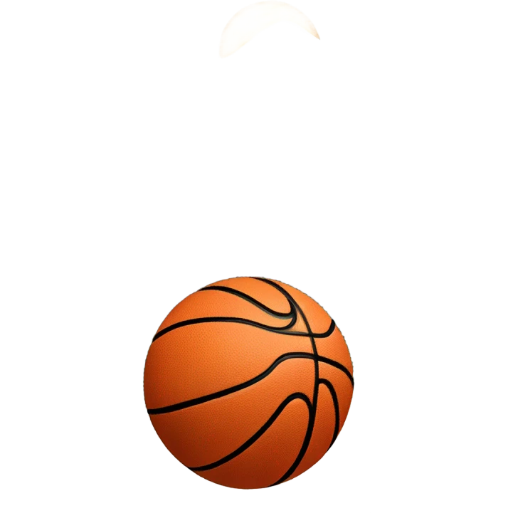 Basketball over a mountain emoji