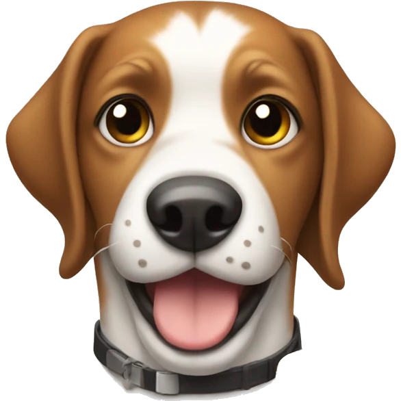 Dog with food emoji