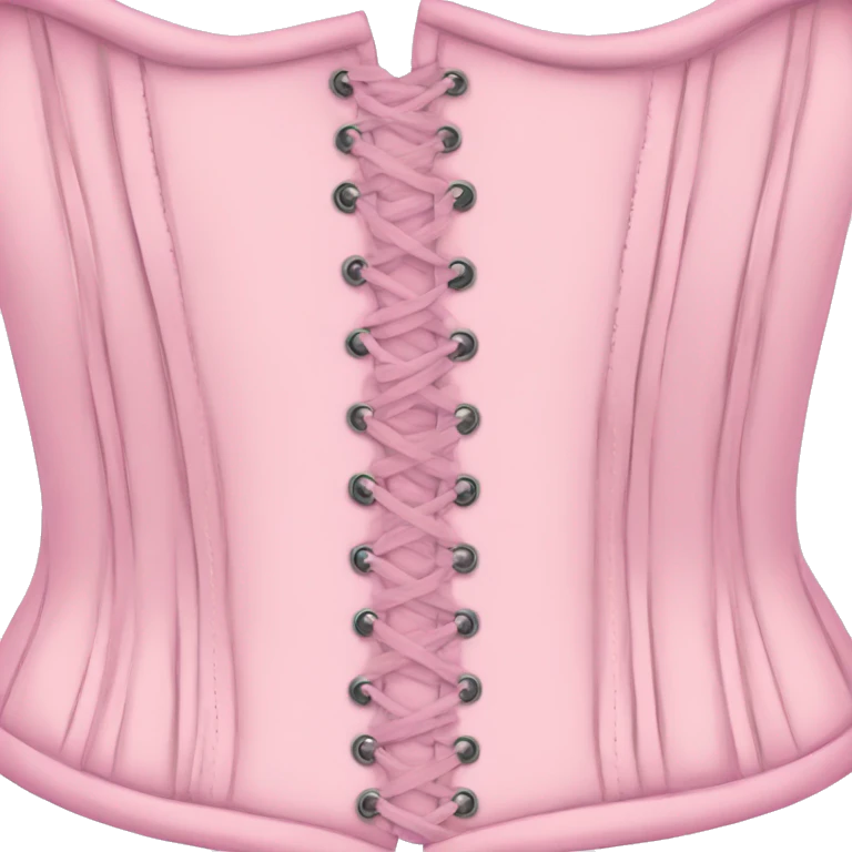 Pastel pink corset  emoji
