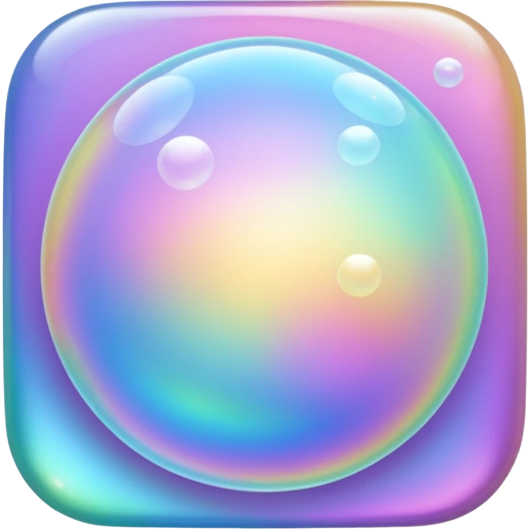 bubbles in y2k style emoji