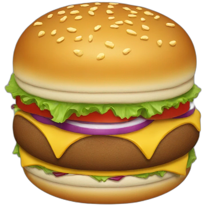 crismass burger emoji