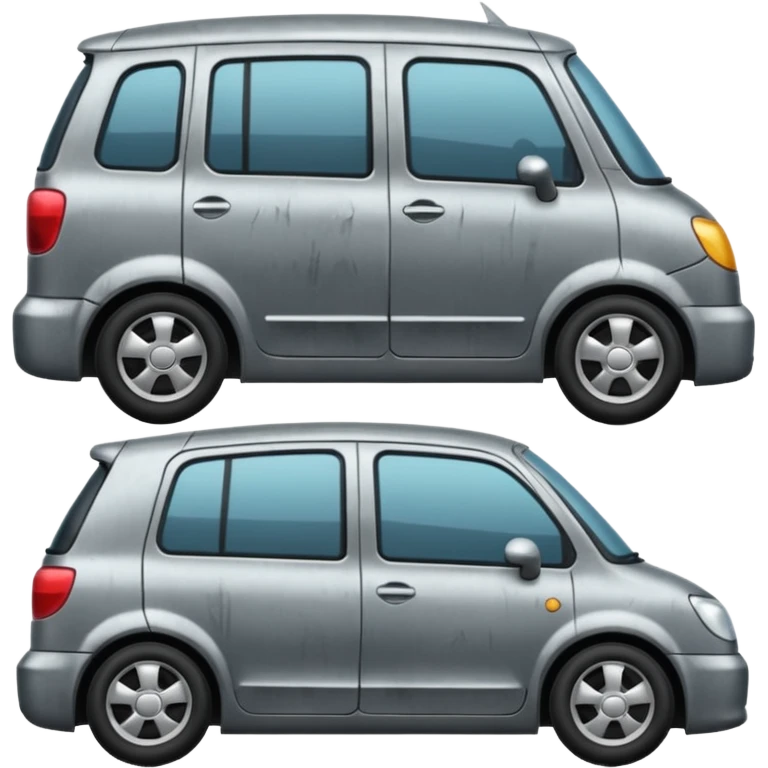 only gray car side door emoji
