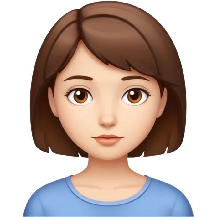 Short hair, girl emoji