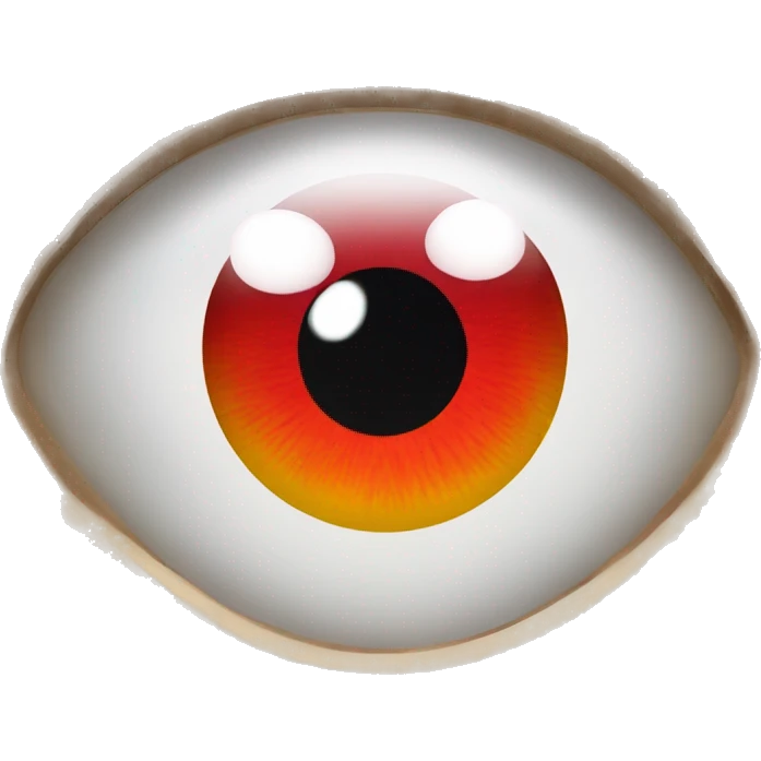 Eyes that have red retinas  emoji