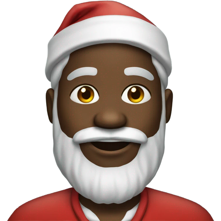 Black Santa clause emoji