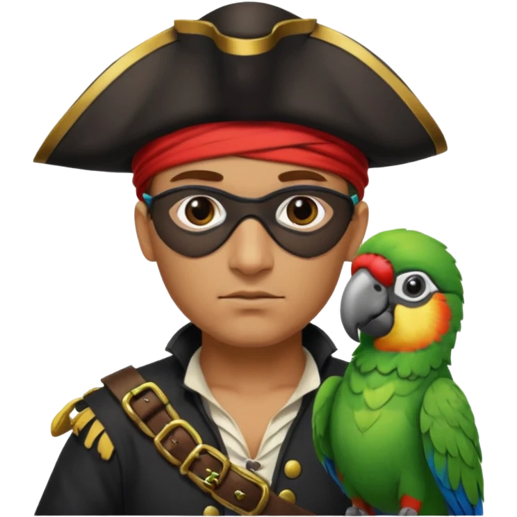 pirate and parrot emoji