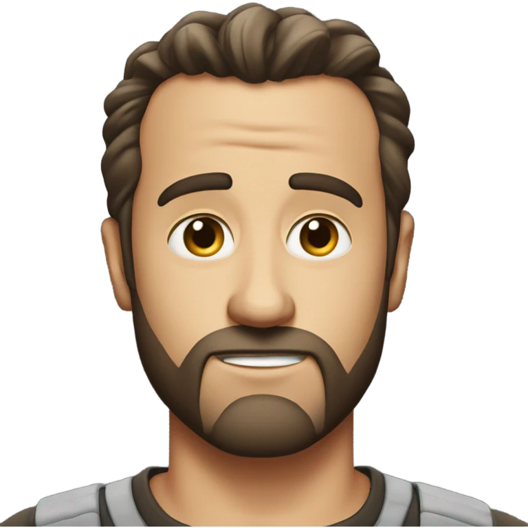 Rob McElhenney with no facial hair  emoji