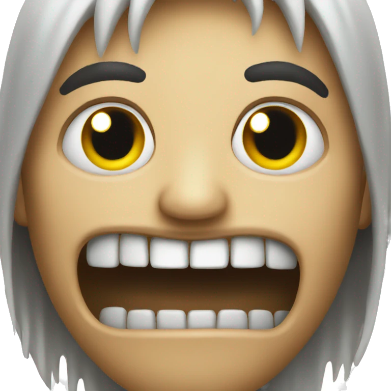 Creepy face emoji  emoji