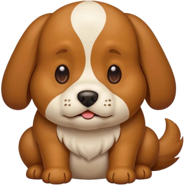 Dog pooping emoji