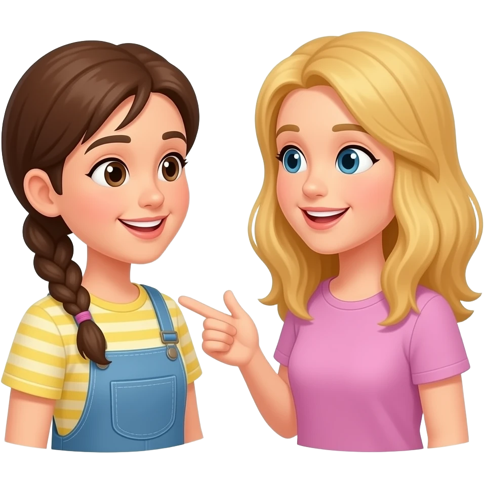 friends talking emoji