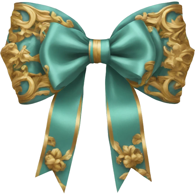 vintage rococo bow  emoji